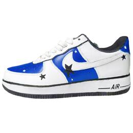 Nike Кроссовки Air Force 1 с антискользящим покрытием, износостойкие, низкие, для скейтбординга, унисекс, королевский синий dv0788-001（team1048-梦幻星空） | royal blue