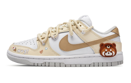 Nike Кроссовки для скейтбординга Dunk Sweetheart Bear Fun с противоскользящим покрытием, износостойкие, женские, желтые, белые dd1503-103（team717-甜心熊趣-ss） | yellow white
