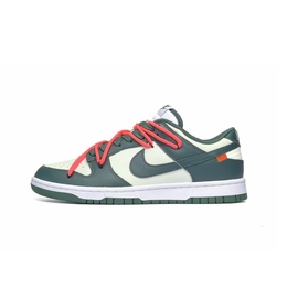 Nike Кроссовки для скейтбординга Dunk Anti Slip, износостойкие, унисекс, белые, зеленые dd1391-101（team531-芳草地） | white green