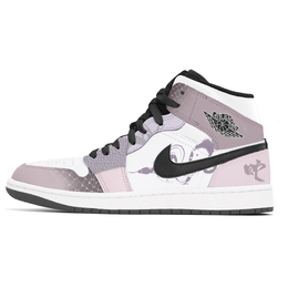 Jordan Баскетбольные кроссовки Air 1 Joy Lemon, износостойкие, нескользящие, винтажные, среднего размера, унисекс, фиолетовые dq8426-001(team399-紫魅蛇形) | purple