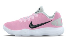 Nike Баскетбольные кроссовки Hyperdunk 2017, унисекс, низкие, черные/розовые 897637-100（team1062-乳腺癌） | pink