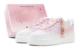 Nike Кроссовки для скейтбординга Air Force 1 женские, низкие, белые dh2920-111(teams2-玫瑰爱恋s-box) | pink