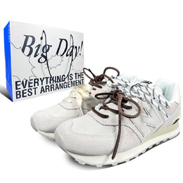 New Balance Кроссовки женские NB 574 с низким верхом, коричневые wl574dq2（team187-霜棕情笺） | ecru