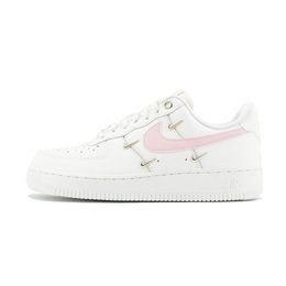 Nike Кроссовки Air Force 1 с низким верхом, устойчивые к истиранию и скольжению, женские, цвет белый, розовый fv3654-111（team1253-白粉） | white pink