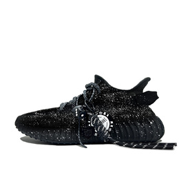 Adidas Кроссовки Yeezy Boost 350 V2 Baby's Breath, износостойкие, повседневные, унисекс, черные hq4540(team499-满天星） | black