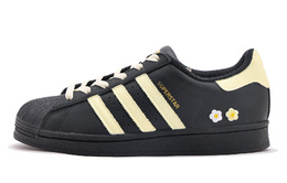 Adidas SUPERSTAR противоскользящие износостойкие низкие кроссовки для скейтбординга унисекс черные желтые eg4959(team拾伍-男女同款黑黄二) | black yellow