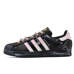 Adidas Кроссовки для скейтбординга SUPERSTAR Butterfly Whisper Heart String с нескользящей подошвой, розовые, унисекс eg4959(team-861蝶语心弦） | pink