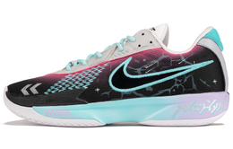 Nike Баскетбольные кроссовки Air Zoom GT Cut Academy с низким верхом, устойчивые к истиранию, унисекс, цвет: черный, синий, розовый fb2598-003(teamf-机械霓虹) | black blue pink