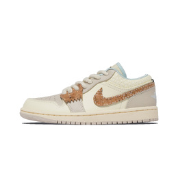 Jordan Баскетбольные кроссовки Air 1 Vintage, унисекс, низкие, бежево-коричневые hq3440-101(team1264-末世重生） | ecru