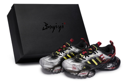 Adidas Кроссовки XLG RUNNER DELUXE с антискользящим покрытием, износостойкие, низкие, унисекс, цвет: черный, красный, серебристый jq2974(team80-男女同款禁区s-box) | black red silver