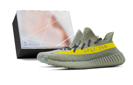 Adidas Кроссовки Yeezy Boost 350 V2, повседневные, унисекс, низкие, розовые hp7870(team1271-金碧辉黄s-box） | gray yellow (box included)