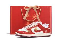 Nike Кроссовки для скейтбординга Dunk Anti-Slip, износостойкие, женские, красные hj3491-161(team拾伍-女款正红四sbox) | red