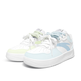 Anta Кроссовки Relaxed Anti Slip Wear Resistant Low Top Skateboard Shoes Unisex Blue Green Mismatched 912418001q-2(team870-双碟蓝绿鸳鸯) | blue green mismatched