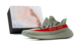 Adidas Кроссовки Yeezy Boost 350 V2, повседневные, унисекс, низкие, розовые hp7870(team1271-红红火火s-box） | gray red (box included)