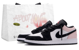 Баскетбольные кроссовки Air 1 Berry Milk Low Top Vintage, унисекс, черные Jordan, Black hf3188-106(team645-莓莓牛乳) | black