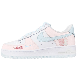 Nike Кроссовки Air Force 1 с низким верхом, нескользящие, женские, белые ih0640-161（team1007-蜜桃轻语) | white