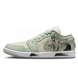 Jordan Баскетбольные кроссовки Air 1 Low SE'Seafoam' с антиабразивным покрытием, низкие, винтажные, зеленые, женские hf4078-100(team10-山高水长) | matcha
