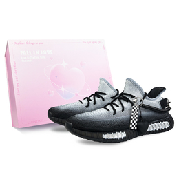 Adidas Кроссовки Yeezy Boost 350 V2, повседневные, унисекс, низкие, белые hq4540(team40-黑白世界s-box) | black white (box)
