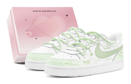 Кроссовки для скейтбординга Court Borough Lime Bear Low Top, женские, светло-зеленые Nike, Light Green bq5448-100(teams2-青柠小熊s-box) | light green