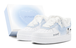 Nike Кроссовки Air Force 1 Air Force 1 с низким верхом, противоскользящие, износостойкие, женские, белые, синие dh2920-111(team88-世纪婚礼蓝s-box) | white blue