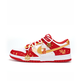 Nike Кроссовки для скейтбординга Dunk Anti Slip, износостойкие, низкие, унисекс, красные dd1873-116(team516 两情相悦） | red