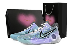 Nike Баскетбольные кроссовки KD Trey 5 IX унисекс, средний верх, цвет «озеро-синий» cw3402-011(team683-星空泡泡黑礼盒） | lake blue
