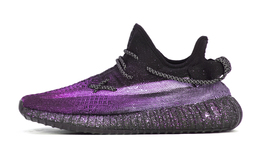 Низкие повседневные кроссовки Yeezy Boost 350 V2, унисекс, черные Adidas, Black hq4540(team372-漫天星辰2） | black