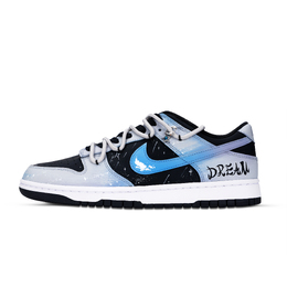 Nike Кроссовки для скейтбординга Dunk унисекс с низким верхом, белые dd1391-100(team883繁星织梦） | blue