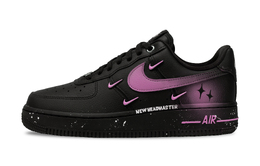 Nike Кроссовки для скейтбординга Air Force 1 с противоскользящим износостойким верхом, женские, черно-розовые hq1180-001(team348-来信（粉）) | black pink