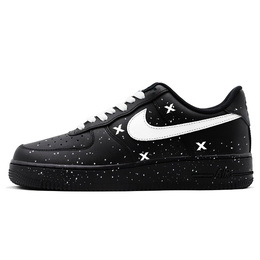Nike Кроссовки Air Force 1 с низким верхом для скейтборда, нескользящие, унисекс, белые, черные cw2288-001(teamy-男女款x使者白黑) | white black