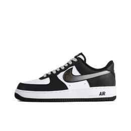 Nike Кроссовки для скейтбординга Air Force 1, унисекс, низкие, белые dv0788-001(team384-墨灰星光a) | black white gray