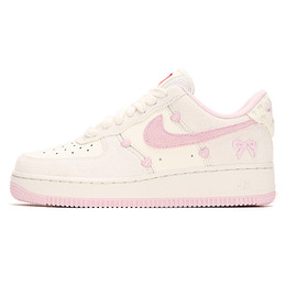 Nike Кроссовки Air Force 1 с низким верхом для скейтборда, устойчивые к истиранию и скольжению, женские, белые, фиолетовые hv5992-111(team804-粉色蝶海) | white purple