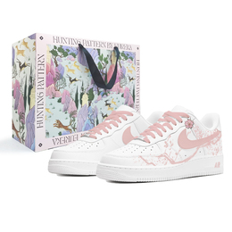 Nike Кроссовки для скейтбординга Air Force 1 с защитой от скольжения, женские, розовые, белые dd8959-100（team598-暗香box） | pink white