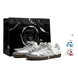 Кроссовки немецкой армии SAMBA OG, унисекс, низкие, серебристые Adidas, Silver White b75806(team113-银忆舞曲s-box) | silver white