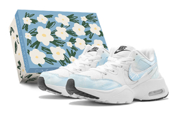 Nike Кроссовки Air Max Fusion с низким верхом, устойчивые к истиранию и дышащие, женские, сине-белые cj1671-100(teams2-冰雪之恋s-box) | blue white