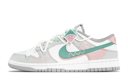 Nike Кроссовки для скейтбординга Dunk Cushioning Low Top женские, зеленые, розовые, белые dd1503-103(teama-西瓜养乐多) | green pink white