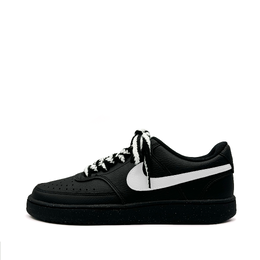 Nike Износостойкие низкие кроссовки для скейтбординга Court Vision, унисекс, черные dh2987-002（team476-水沉霜白） | black