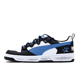 Puma Кроссовки для скейтбординга Rebound V6 Blue Shooting Star с противоскользящим покрытием, износостойкие, унисекс, черные, белые, синие 392328-01(team271-蓝流星） | black white blue
