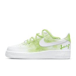 Nike Кроссовки Air Force 1 для скейтбординга, износостойкие, женские, белые, зеленые dd8959-100（team675-青柠苏打） | white green