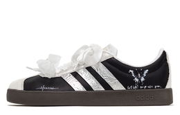 Adidas Vl Court Classic, мгновенно привлекающие внимание, нескользящие низкие кроссовки для скейтбординга, женские, серебристо-черные jq2470（team1235-羽蝶绮履） | silver black