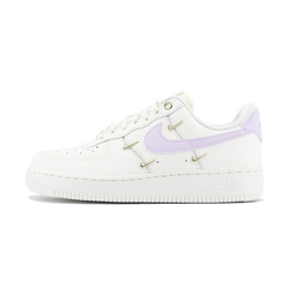 Nike Кроссовки Air Force 1 с низким верхом, устойчивые к истиранию и скольжению, женские, цвет белый, фиолетовый fv3654-111（team1253-紫后跟） | white purple