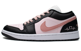 Jordan Баскетбольные кроссовки Air 1 Raspberry Love Cushioning Slip с низким верхом, винтажные, унисекс, розовые 553558-165(team98-男女款树莓之恋) | pink