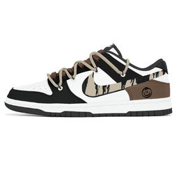 Nike Кроссовки для скейтбординга Dunk Lemon Joy, износостойкие, низкие, унисекс, черно-коричневые dd1391-100(team399-重拾碎片) | black brown