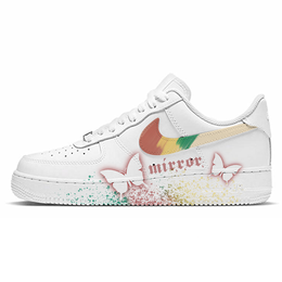 Nike Кроссовки Air Force 1 Low Top для скейтбординга унисекс, белые cw2288-111(team10-彩蝶l) | white