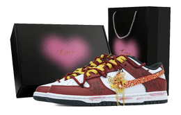 Nike Кроссовки для скейтбординга Perfect Match Anti Slip, износостойкие, женские, красные dd1391-100(team1171-天赐良缘-礼盒） | dark red