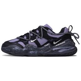 Nike Tech Hera Cushioning, износостойкие низкие повседневные кроссовки, женские, черно-фиолетовые dr9761-101(team1052-流霜静夜) | black purple