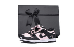 Nike Кроссовки для скейтбординга Dunk Coverage с защитой от скольжения и износа, розовые женские dd1503-101(team拾伍-女款黑粉三sbox) | pink