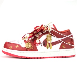 Баскетбольные кроссовки Air 1 Vintage, унисекс, низкие, золотистые Jordan, Red fj3459-160（team1188-良缘天定） | red