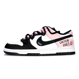 Nike Легкие и дышащие низкие кроссовки для скейтбординга Dunk Crown Of Pink Ink, унисекс, черные, розовые dd1503-101(team883-粉墨之冠） | black pink