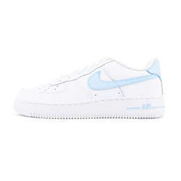 Nike Кроссовки Air Force 1 с антискользящим покрытием, износостойкие, низкие, для скейтбординга, унисекс, белые, синие cw2288-111（team1253-蓝后跟） | white blue